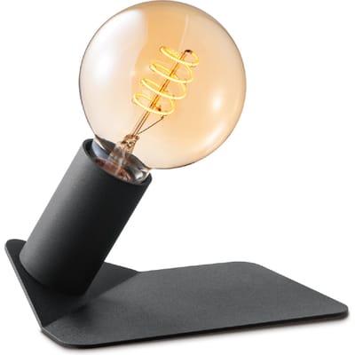 Home Sweet Home - Moderne tafellamp Boyd - Zwart - 13/13/5.3cm - bedlampje - geschikt voor E27 LED lichtbron - gemaakt van Metaal