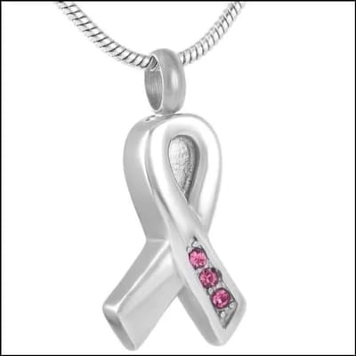 Aramat Jewels - Gedenkhangers - Stalen Pink Ribbon ashanger