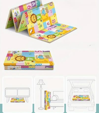 Dutchers® Veelzijdige Speelmat Voor Baby en Kind - Opvouwbaar - 176x93x0.5cm - Speelkleed - Jungle dieren