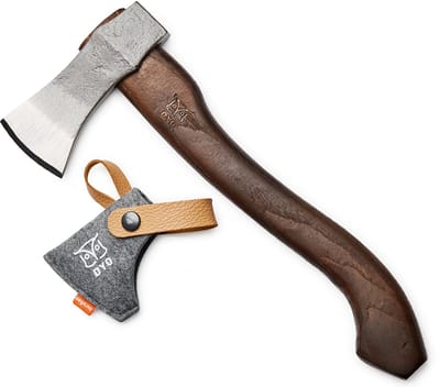 Øyo Noorse Vikingbijl - Handbijl - 32 cm - Replica - Inclusief Vilten Hoes