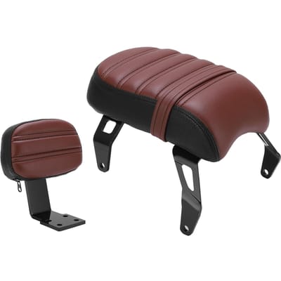 Achter passagiersstoel met rugleuning kits Vervanging voor Indian Scout Bobber 2018?2021Bruin bruin