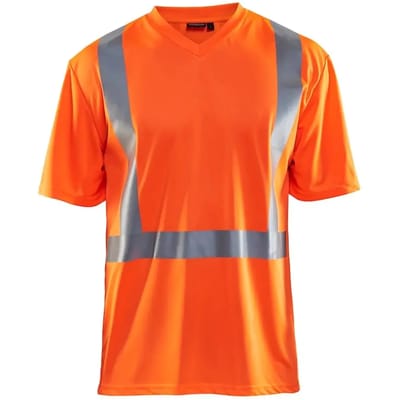 T-shirt met hoge zichtbaarheid v-hals anti-uv anti-geur Blaklader