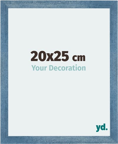 Your Decoration - Fotolijst 20x25 cm - MDF - Helder Blauw Geveegd - Mura