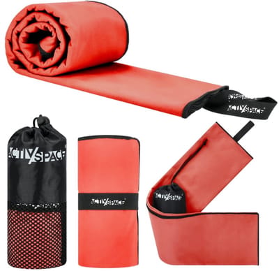Activ Space - Ręcznik - Sneldrogend - Microfiber - 130x75cm - Rood