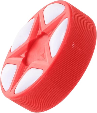 Hockey Puck - Straathockey Puck - Sport Training - Hoge Zichtbaarheid - 7.5 x 7.5 x 3.5 cm - Rood