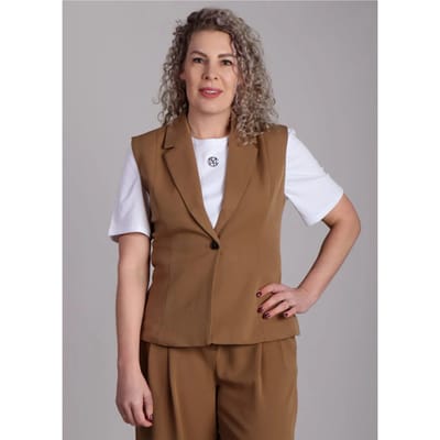 MSCH Copenhagen Krissy Henrika gilet beige