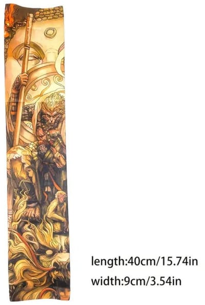 Nivard Tattoo Sleeve - Voor Volwassenen - Mouw - Tatoeage - Arm Warmer - Zonbescherming - UV Beschermend - 3 Paar