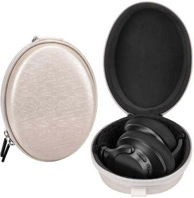 Dailygoods - Dailygoody - Hoofdtelefoon draagtas - Beschermende hoes - Mat goud - Vervangende reistas - Geschikt voor Anker en Sennheiser modellen