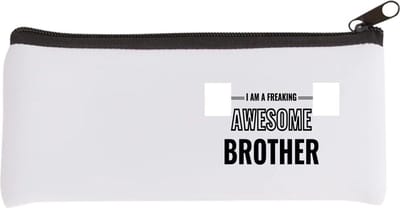 Akyol - i am a freaking awesome brother Etui - Broer - de meest geweldigste broer - verjaardagscadeau - verjaardag - cadeau - cadeautje voor broer - broer artikelen - kado - geschenk - gift - 20 bij 9 cm