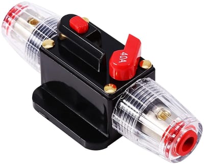 Stroomonderbreker Reset - Zekering Automaat - Auto Stroombeveiliging - Handmatige Reset Functie - 40A 12V