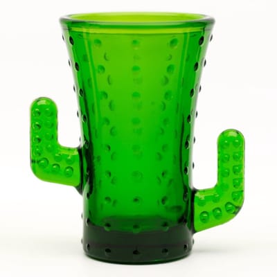 Dailygoody - Cactus Tequila Shotglazen - Drinkbekers - Groen gekleurd glas - Set van 4 - Herbruikbare shooters - Geschikt voor cocktailparty's