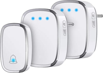 Draadloze Deurbel Waterdicht IP44 met Bereik tot 300M, LED-indicator en 5 Instelbare Volumes