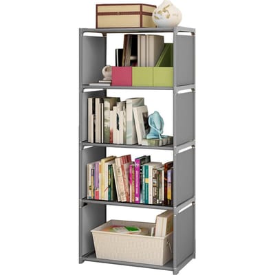 5-laags boekenplank 8 kubus opbergorganizer hoge boekenkastplank gemonteerd vrijstaand verticaal 5 Tier Single Row