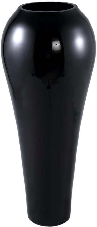 PTMD Vaas Serren - 25x25x59 cm - Glas - Zwart