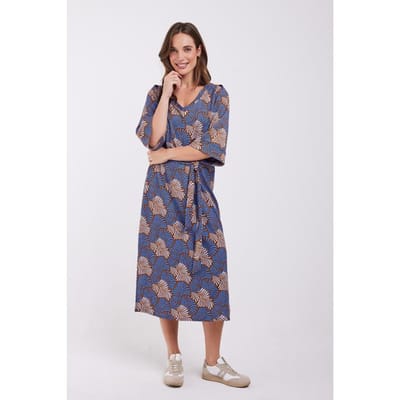 DIDI Dames Dress Harmony Blue Lagoon print maat 36
