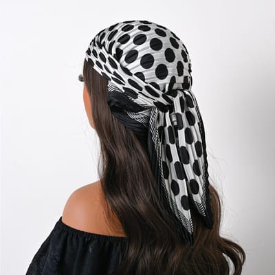 Vier Jaargetijden 70cm Zijden Geplooide Sjaal Paisley Kleine Sjaals Vierkante Sjaal Satijnen Neckerchief Decoratieve Hoofddoek Bandana black
