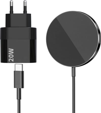 Draadloze oplader geschikt voor iPhone 17 16 15 14 13 12 - Oplader geschikt voor MagSafe - Magnetisch