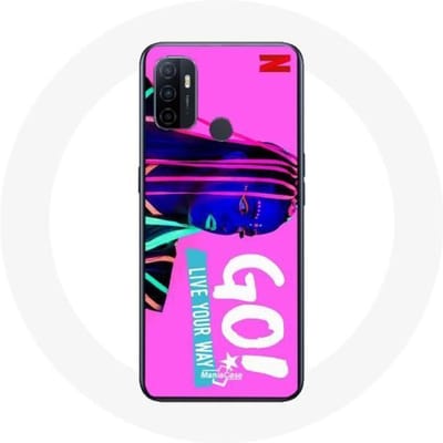 Oppo A53 hoesje Achtervolg je dromen Mía Cáceres Go! Leef op jouw manier