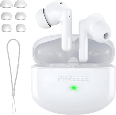 Phreeze TWS6 Pro Draadloze Oordopjes – Bluetooth 5.3 – Noise Cancelling – 30 uur Speeltijd – Wireless Earbuds – Oortjes Draadloos - USB C