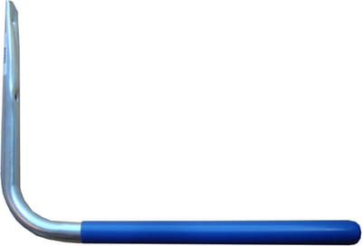 Mottez opberghaken recht geplastificeerd 42 cm - Blauw - Anti-slip | Wandmontage