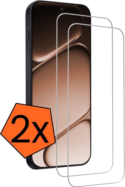 Screenprotector - 2 Stuks - Geschikt voor OnePlus 15R - Extra Sterk - Gehard Glas - Beschermglas - Tempered Glass - Screen Protector