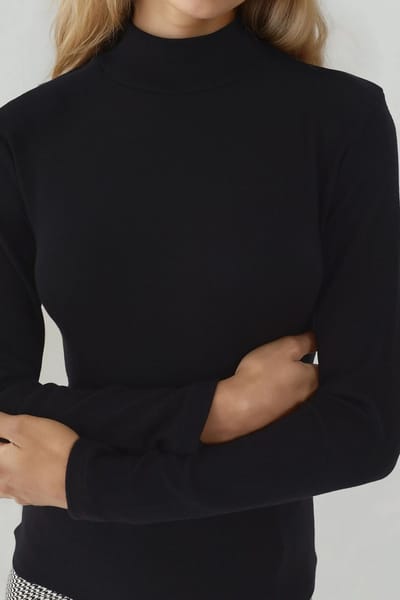 Ultra Zachte Aanraak Slim Fit Coltrui Gebreide Top