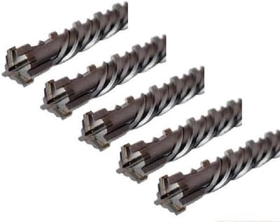 Betonboor Set - Hamerboor Steenboor - Boren in Steen - Quadro X Cross Cutter - 6 x 210 mm - Grijs