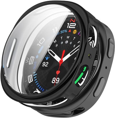 Strap-it Soft case hoesje bescherming van TPU materiaal - geschikt voor Samsung Galaxy Watch 9/8 - 40mm (zwart)