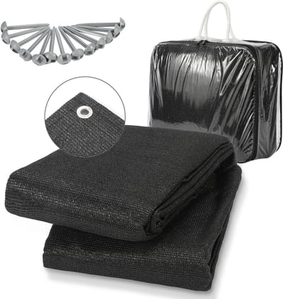 Voortent tapijt campingtapijt Voortenttapijt Zwart Tenttapijt campingdoek Tenttapijt - HDPE Tapijt - 300x600CM