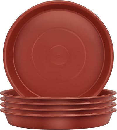 Set van 5 Plantenschaal, Wateropvangschalen voor Binnen en Buiten, Tuinschalen voor Potplanten, Bescherming van Oppervlakken - 38.5cm, Ideaal voor Tuinieren en Plantenverzorging