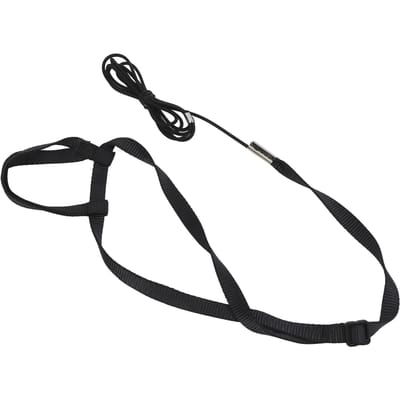 Harnais pour oiseaux Laisse Ultra Légère Corde de Vol Réglable pour Perroquet pour Jouer en Plein Air Fêtes Noir L L noir