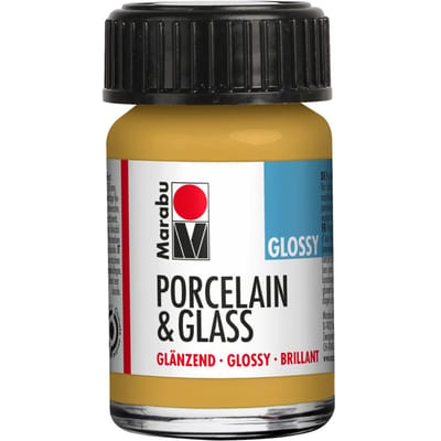 Marabu Porselein & Glas verf, glanzend, goud