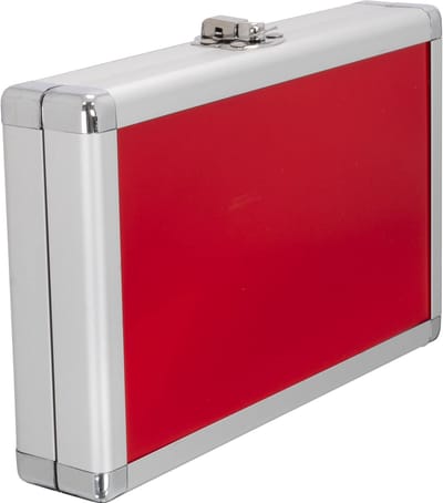 Dailygoods - Designa Aluminium Dart Case - Veilig en Duurzaam - Rood