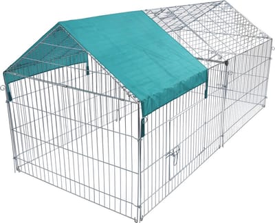 Luxe Dierenren XL - Zilver - Hondenbench - Kattenren - 220x103x103 cm