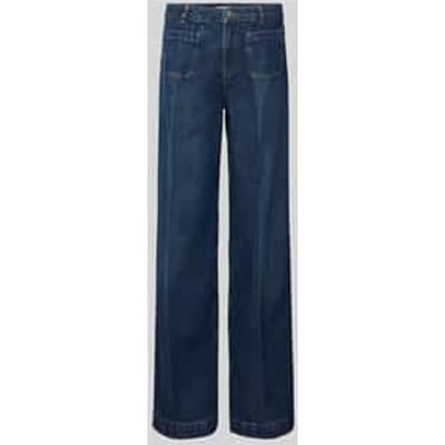 Wide leg jeans met opgestikte zakken