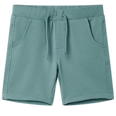 vidaXL Kindershorts met trekkoord 140 oudpetrol