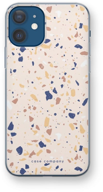 Case Company® - Hoesje geschikt voor iPhone 12 mini hoesje - Terrazzo N°23 - Soft Cover Telefoonhoesje - Bescherming aan alle Kanten en Schermrand