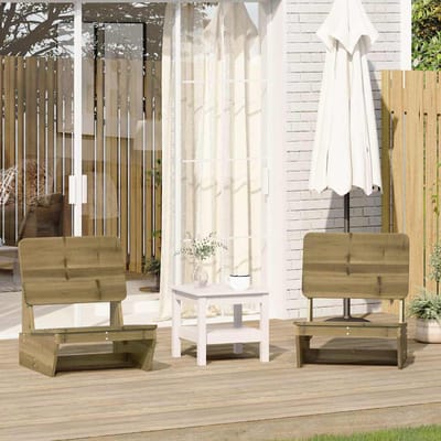 vidaXL - Tuinstoelen - 2 - st - 60x64x70,5 - cm - geïmpregneerd - hout