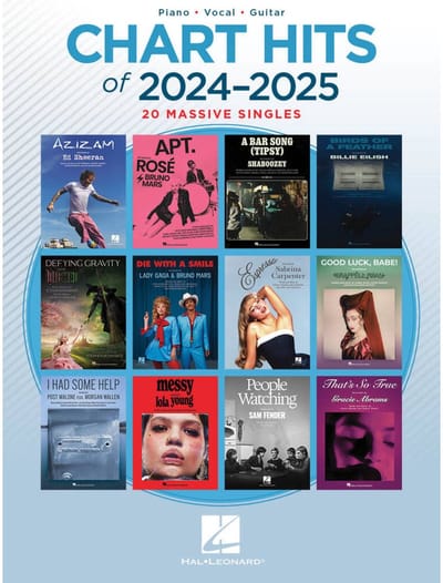 Hal Leonard Chart Hits of 2024-2025 PVG - Songboek voor piano, gitaar en zang