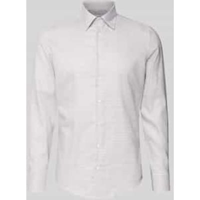 Slim fit zakelijk overhemd van katoen met button-downkraag