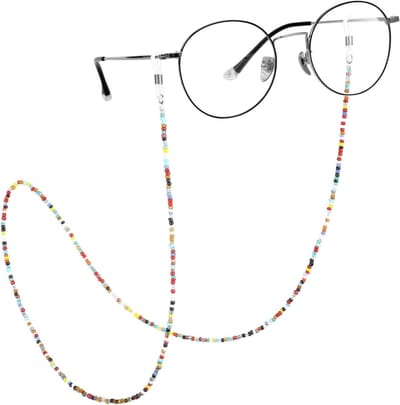 Brillenketting 2 Stuks - Brillenkoord Zonnebrilkoord - Voorkomt Vallen - Handgemaakt Decoratief - 70 cm - Multicolor