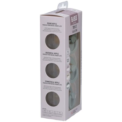 BIBS Try-it collection Fopspeen - 0-6 mnd - 3-pack - Sage