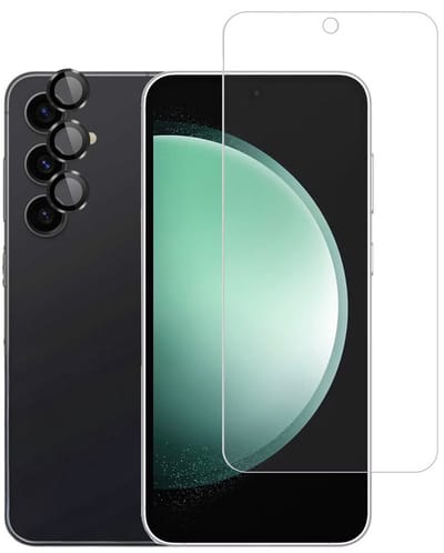 imoshion Screenprotector Gehard Glas Inclusief Camera Lens Protector - Geschikt voor Samsung Galaxy S24 FE