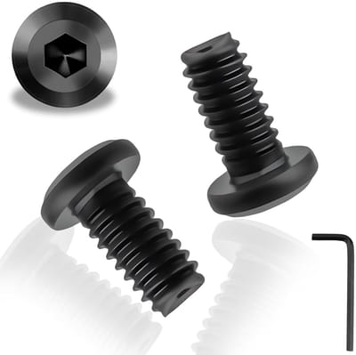 30 Stuks M5 x 12mm Platte Hoofd Schroeven RVS A2 V2A met Zeskant Inbus Sleutel voor Bevestigen en Montage