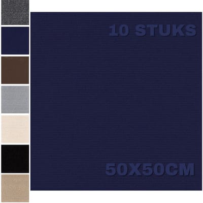 CRLYN® Tapijttegels - Tapijttegels 50x50 cm - Tapijttegels Zelfklevend - Donkerblauw