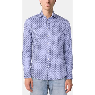 River Woods Slim Fit Capri Shirt Size: 3XL | Casual Shirts Outlet | Heren | Blauw