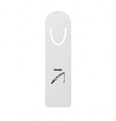Hacebo® - Vissen met eigen naam metalen boekenlegger - Vissen - Visser - Sport Bladwijzer boekenleggers - 12.7 cm x 3.2cm