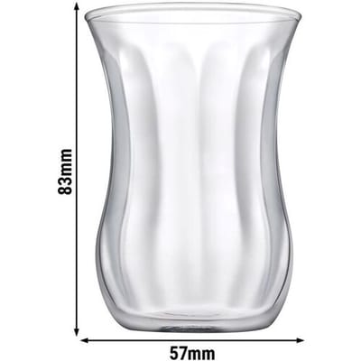 GGM Gastro (72 Stück) Teeglas mit Struktur - AQUA - 120ml