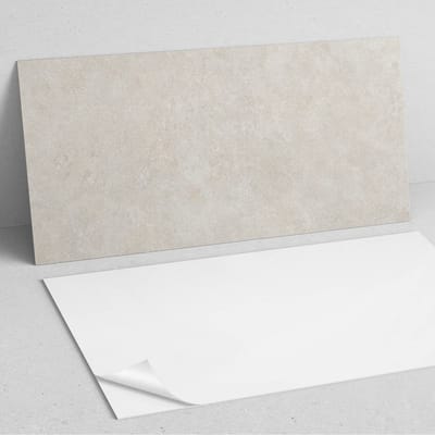 Coloray Wandpanelen Zelfklevend - Natuurlijke steenstructuur PVC Wandpaneel - 100 cm x 50 cm - Romig Wandbekleding Zelfklevend - 1 stuk - Texturen Wandpanelen Zelfklevend - Wandbord Keuken - Wandpaneel Badkamer