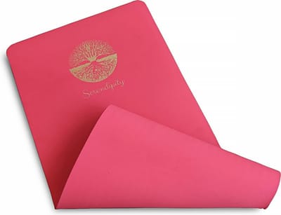 Serendipity - Fitnessmat - Yogamat met antislip - 6 mm - Roze/Rood
